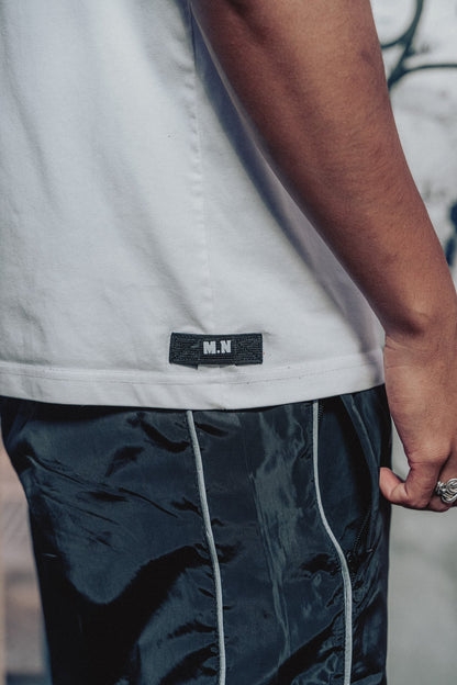 Mutiara Noir Signature Tee White & Grey