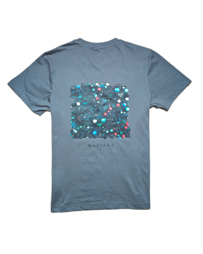 Mutiara Noir Signature Tee White & Grey